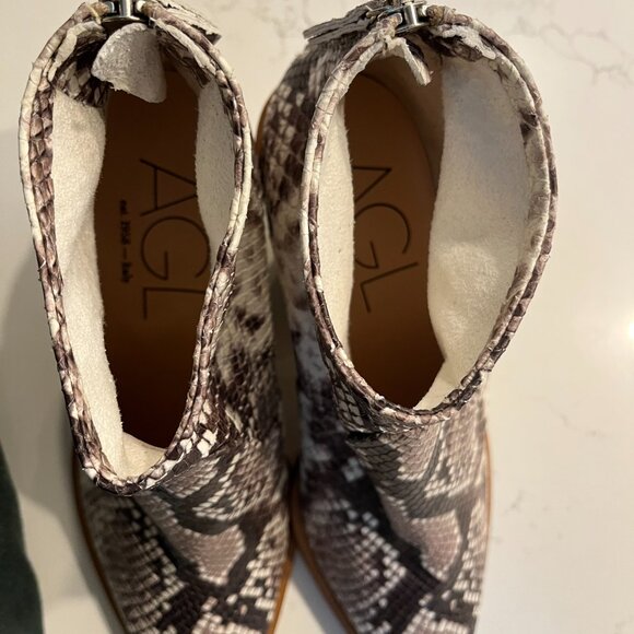 AGL snake skin boots NEVER WORN - Picture 12 of 15